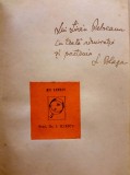 LUCIAN BLAGA - LIVIU REBREANU, scrisoare, dedicație și alte documente