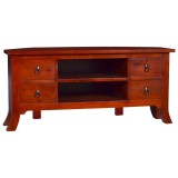 Cumpara ieftin Comodă TV, maro clasic, 100 x 40 x 45, lemn masiv de mahon