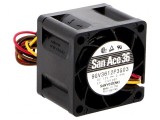 Ventilator axial DC 12V 36x36x28mm 24m3/h 52dBA cu rulment