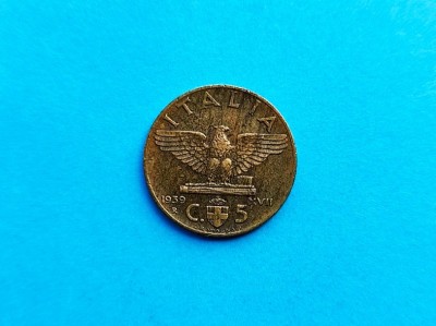 5 Centesimi 1939 Italia- ( Bronz ) foto