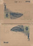 CP868N Bilhete postal 40 reis Brazil