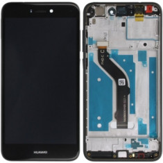 Huawei P8 Lite 2017 (PRA-L21) Capac frontal modul display + LCD + digitizer negru