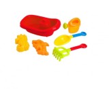 Jucarii nisip-Set barca cu 5 accesorii, 2 modele, Plastic, Multicolor