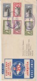 Colonii Anglia , Jamaica 1955 , Plic FDC Primul Zbor BOAC