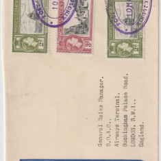 Colonii Anglia , Jamaica 1955 , Plic FDC Primul Zbor BOAC