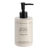Dispenser Săpun Ceramică 320 Ml Design Grafic &ndash; Alb / Negru