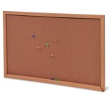 Tabla din pluta cu rama de lemn pentru birou, 45x60 cm