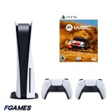 Consola Sony Playstation 5, Ps5 Disk Edition 825gb + Doua Controllere + Wrc 5 PlayStation 5, Second-Hand