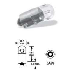 Bec bord 24V/2W T4W - T8.5 BA9S Lohuis