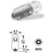 Bec pozitie 24V/4W T4W - T8.5 BA9S Selum