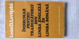Leon D. Levițchi - &Icirc;ndrumar pentru traducătorii din engleză &icirc;n rom&acirc;nă