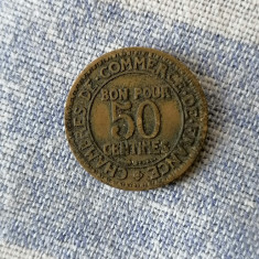 MONEDA- 50 CENTIMES 1923 - FRANTA