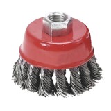 Perie cupa din sarma otel pentru polizor unghiular, 65 mm, M14