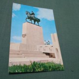 CARTE POSTALA --VASLUI-STATUIA LUI STEFAN CEL MARE DE LA PODUL INALT NECIRCULATA