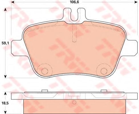 Set placute frana,frana disc MERCEDES GLA-CLASS (X156) (2013 - 2016) TRW GDB1920