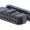 Conector IDC, 14 pini, pas pini 2.54mm, ADAM TECH - FCS-14-SG