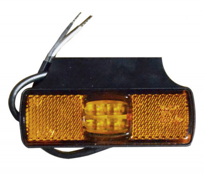 Lampa gabarit auto BestAutoVest 12/24V dreptunghiulara orange cu leduri, 97x30x12mm , 1 buc. foto