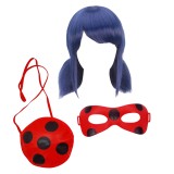 Cumpara ieftin Set trei accesorii pentru costum IdeallStore&reg;, Buburuza, marime universala, rosu