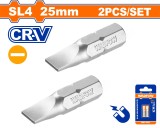 WADFOW - SET BITI SL4 25MM - 2 BUC PowerTool TopQuality
