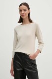 United Colors of Benetton pulover femei, culoarea bej, light