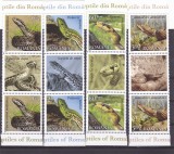 REPTILE DIN ROMANIA,SERIE CU VINIETA IN TRIPTIC ,2011, MNH ** ROMANIA., Fauna, Nestampilat