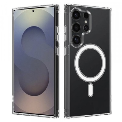 Husa MagSafe pentru Samsung Galaxy S25 Ultra S938, Techsuit, Pro, Transparenta foto