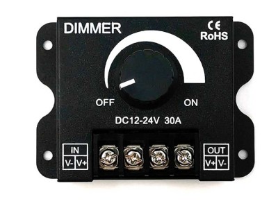 Variator tensiune 30A 12-24Vdc LED foto