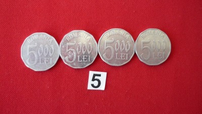 5000 LEI 2001; 2002; 2003; 2004. LOT *** foto