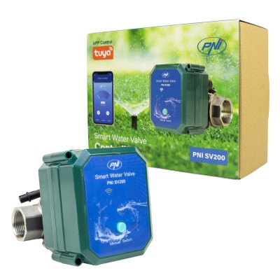 Aproape nou: Valva inteligenta pentru apa PNI SV200, conectivitate Wi-Fi, IP65, DN2 foto