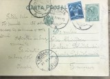 CP03 Carte postala veche 1935 Ismail Basarabia - Timisoara student Politehnica timbru Aviatie succese examene