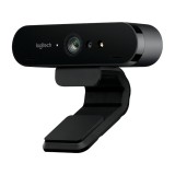 CAMERA web LOGITECH BRIO, 4K UHD rez 3840 x 2160, USB 3.0, microfon, negru, &quot;960-001194&quot; (timbru verde 0.18 lei)