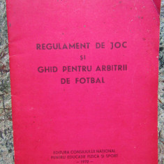 REGULAMENT DE JOC SI GHID PENTRU ARBITRII DE FOTBAL-COLECTIV