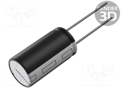 Condensator electrolitic Panasonic 150uF 100V THT low ESR foto