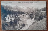 Carte postala, Sinaia, strada Lascar Catargiu si vedere spre furnica, 1931