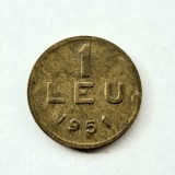 Moneda 1 leu 1951 RPR - alama
