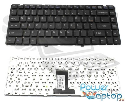 Tastatura Sony Neagra Vaio VPC EA3HGX layout US fara rama enter mic, Vaio VPC EA3JGX layout US fara rama enter foto