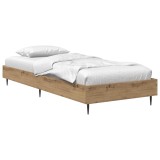vidaXL Cadru de pat Stejar artizanal 80 x 200 cm Lemn prelucrat 8009058