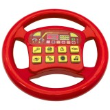 Jucarie volan interactiv cu efecte sonore, rosu, Leantoys
