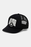 Converse sapca culoarea negru, cu imprimeu, 10026659-A02