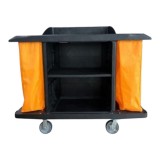 Carucior Hotelier Limpio D-205N, PVC, 2 Saci Textile, 1524x559x1250 mm