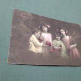 CARTE POSTALA FELICITARE 1929 INTERBELICA CIRCULATA, Necirculata, Printata
