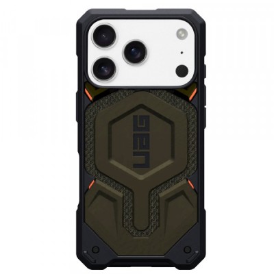 Husa MagSafe pentru Apple iPhone 17 Pro Max, Urban Armor Gear, Monarch Pro Kevlar, Verde foto