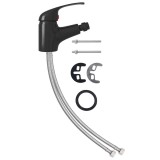 Cumpara ieftin Baterie mixer pentru bideu baie, negru, 13x12 cm