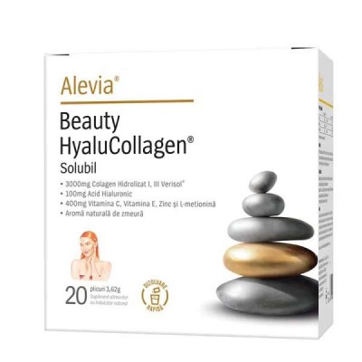 Beauty HyaluCollagen Solubil 20 plicuri solubile Alevia foto