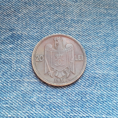 20 Lei 1930 KN Romania / Regele Carol al 2-lea foto