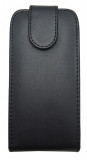 Husa flip neagra pentru HTC Desire V (T328W), Cu clapeta, Piele Ecologica