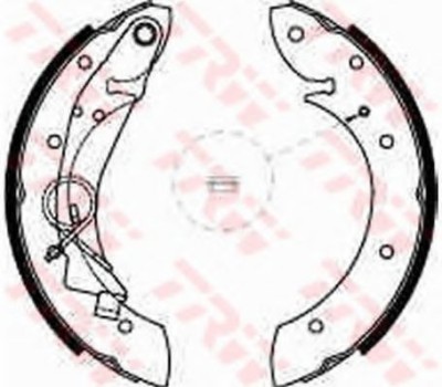 Set saboti frana CITROEN BERLINGO (B9) (2008 - 2016) TRW GS8635 foto