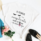 Tricou personalizat &quot;O femeie&quot;, Simple