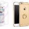 Pachet husa Apple iPhone 7, MyStyle Elegance Luxury 3in1 Ring Gold, folie de sticla gratis