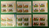 TIMBRE ROMANIA MNH LP1157/1986 C.M. Fotbal Mexic -Turneul final -Bloc de 4, Nestampilat